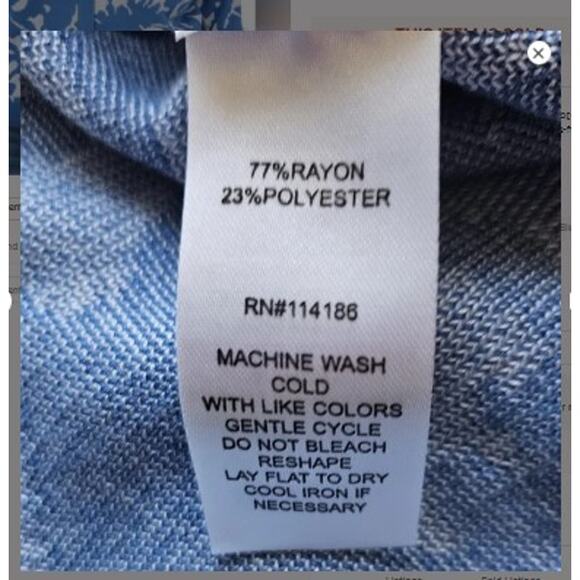 89th + Madison Abstract Open Cardigan Sweater Size 2X Star Sapphire Combo New - Picture 11 of 11